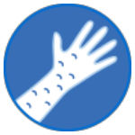 insect bites on hand icon